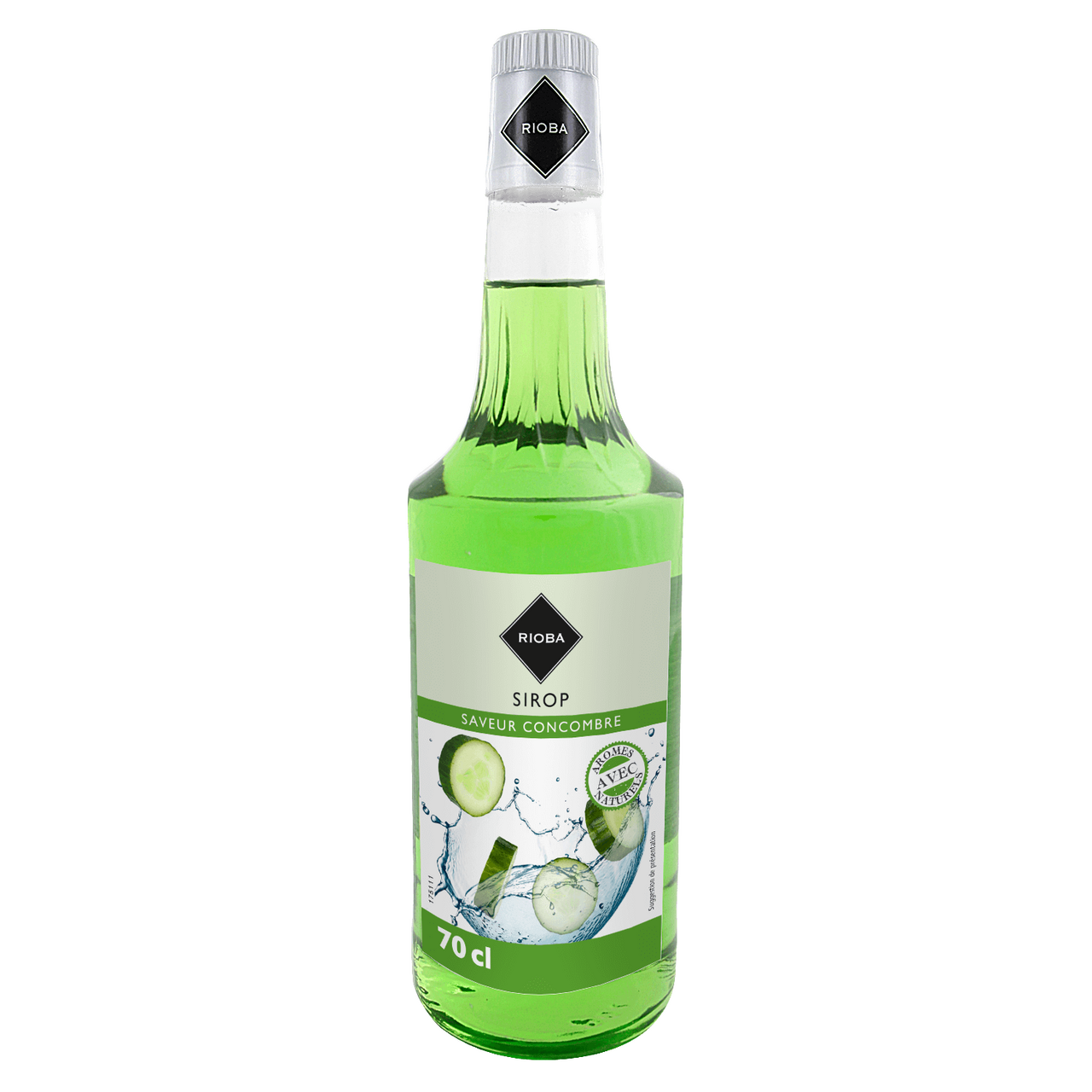RIOBA Sirop de concombre 70 cl verre perdu