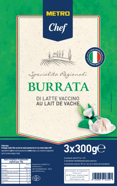 METRO Chef Burrata 3 x 300 g