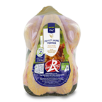 METRO Chef Poulet jaune fermier Label Rouge prêt à cuire 1.1/1.4 kg sous film France