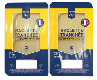 METRO Chef Raclette 32 tranches barquette 2 x 460 g