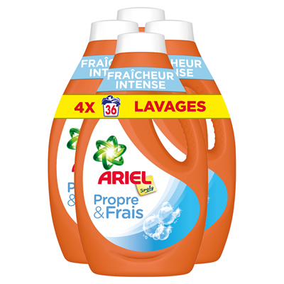 Lessive Liquide Ariel Simply fraîcheur intense 1.8 L, 6 lavages Ariel –  Antilles sur Tarn