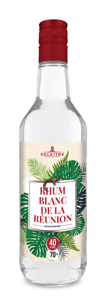 DELAITRE Rhum blanc de la Réunion 40% 70 cl