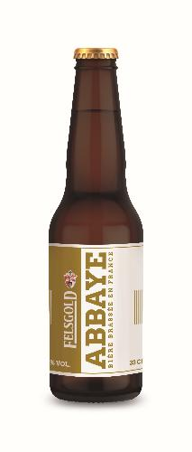Felsgold Bière blonde d'Abbaye 6.5° 33 cl verre perdu