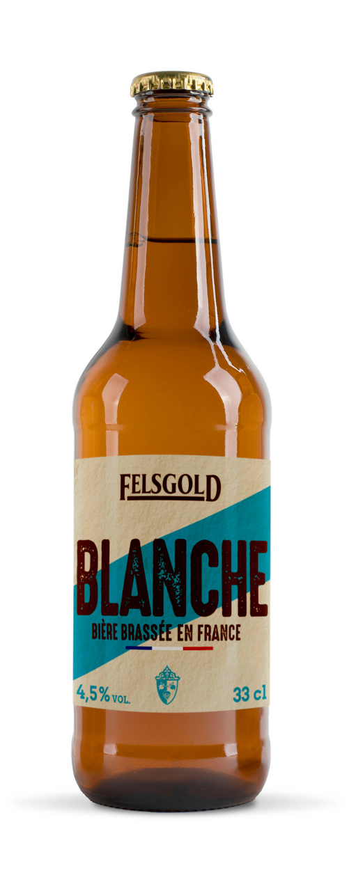 Felsgold Bière blanche 4.5° 33 cl verre perdu