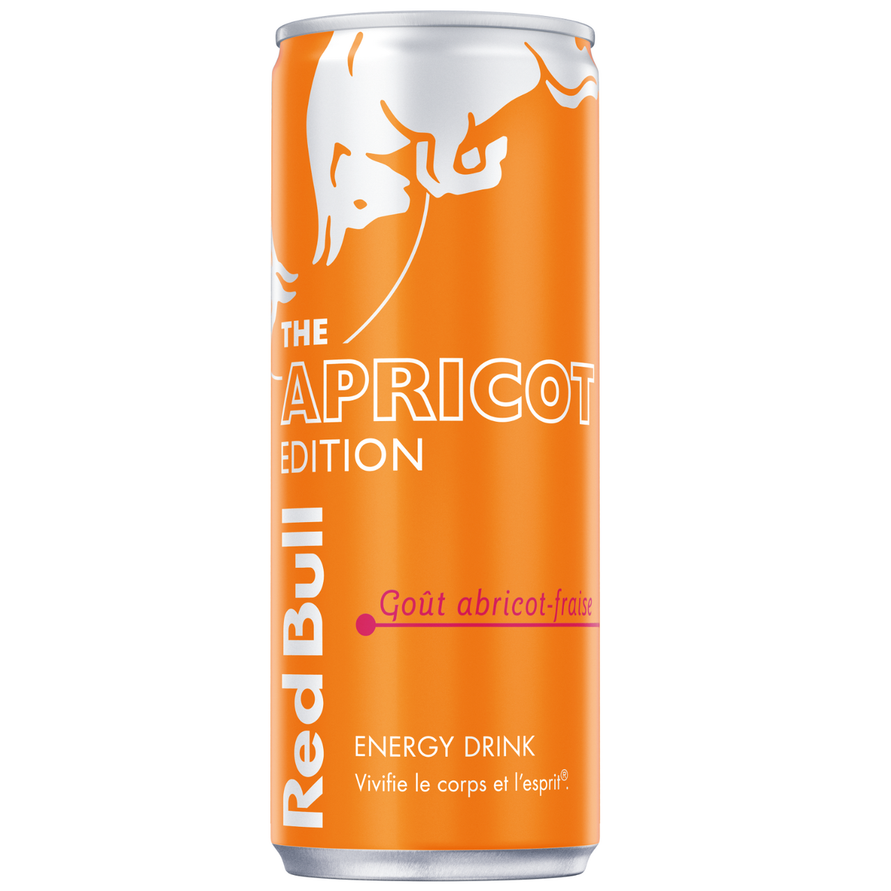Red Bull Boisson énergisante The Apricot Edition goût abricot-fraise boîte 25 cl