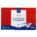METRO Chef Pâte feuilletée à la margarine plaque de 2.5 mm x 10 soit 5 kg