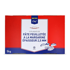 METRO Chef Pâte feuilletée à la margarine plaque de 2.5 mm x 10 soit 5 kg