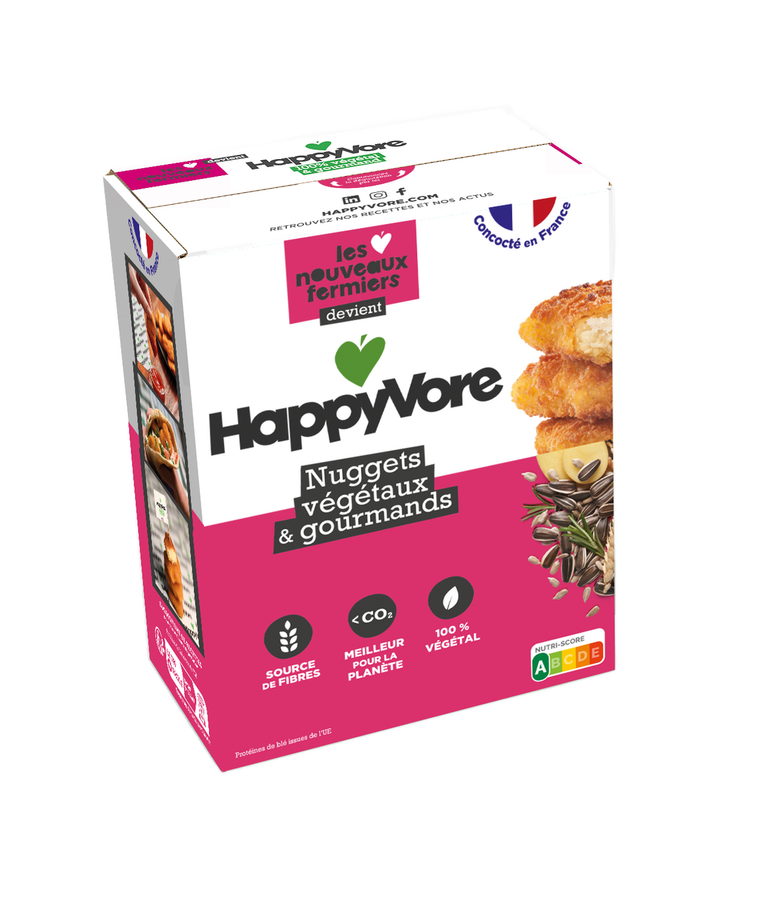 HappyVore Nuggets végétaux barquette 1 kg