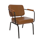 Reverdy Fauteuil bas Twist fauve