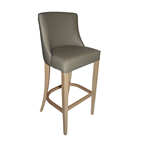 Reverdy Chaise haute Léona taupe