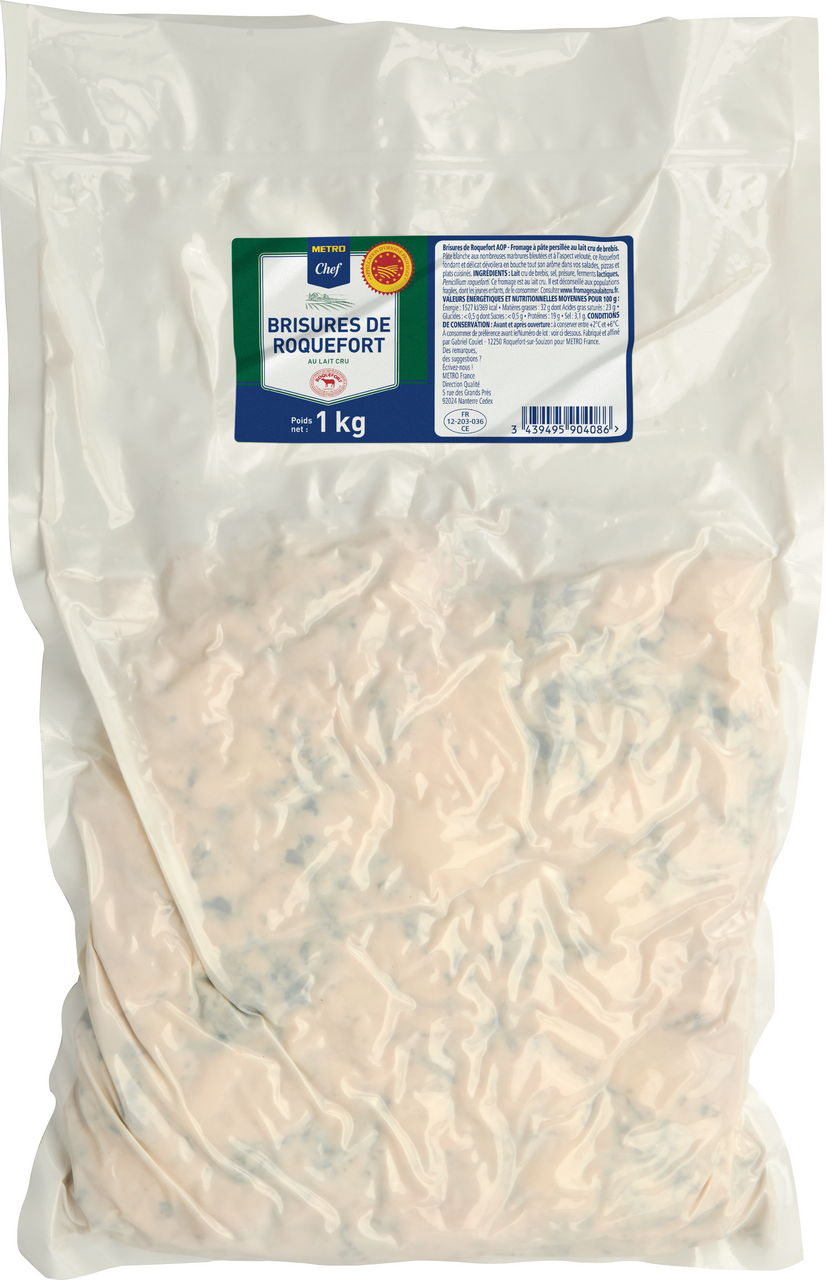 METRO Chef Roquefort brisures AOP sachet 1 kg