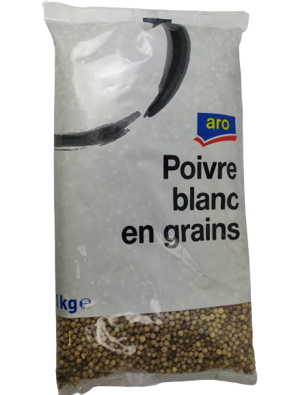 aro Poivre blanc en grains 1 kg
