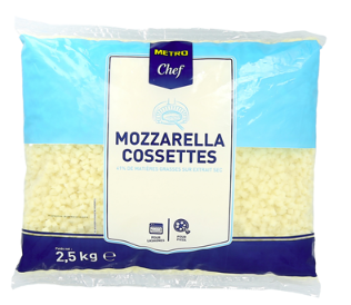 METRO Chef Mozzarella française cossettes sachet 2.5 kg