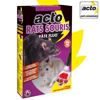 Piège à glu support bois Rats / Souris Acto
