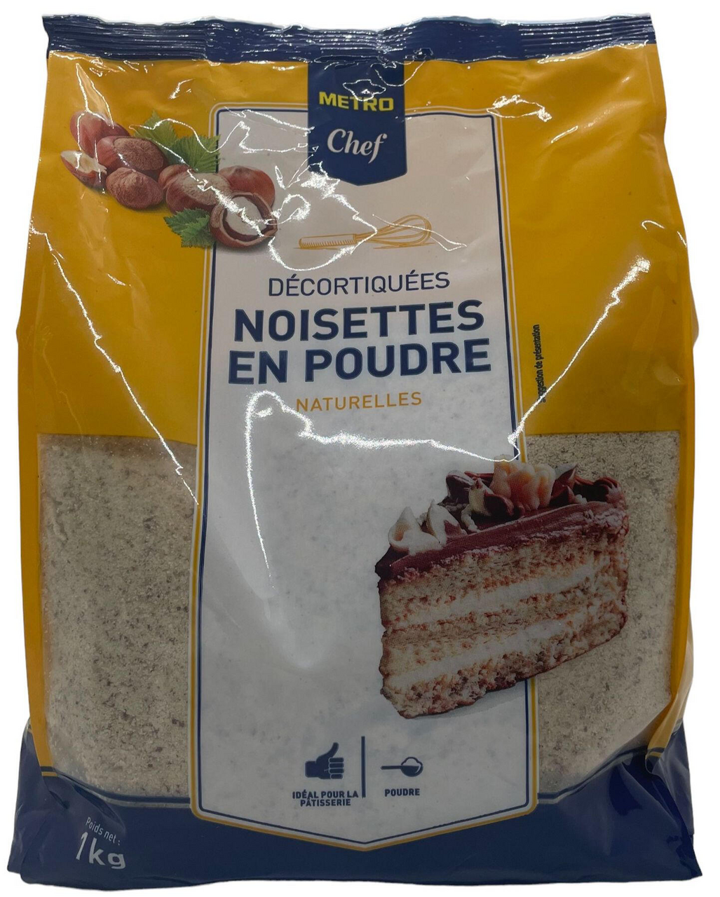 METRO Chef Poudre de noisette naturelle 1 kg