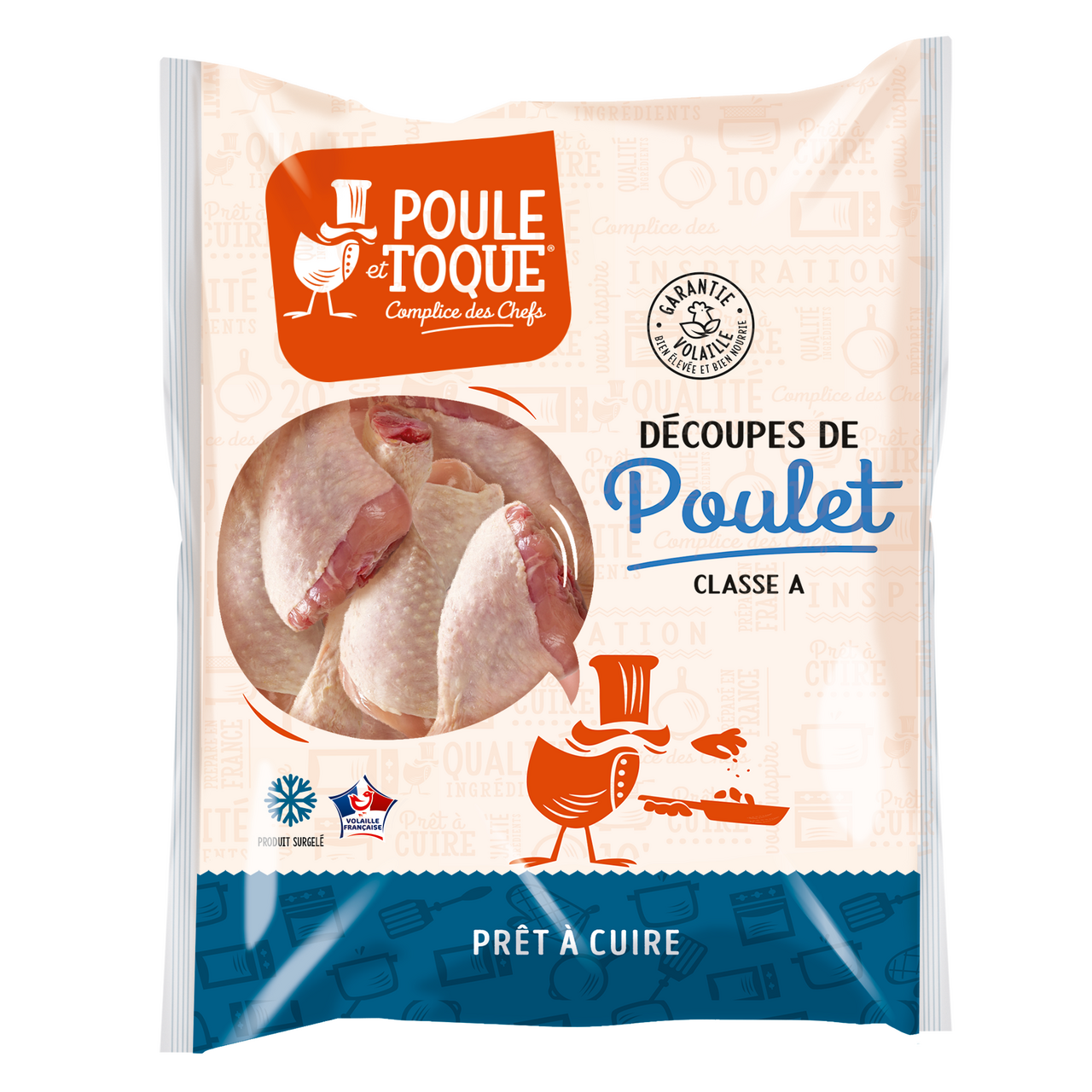 POULE et TOQUE Pilon de poulet France IQF sachet 1 kg