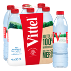 Vittel Eau minérale naturelle 6 x 50 cl PET