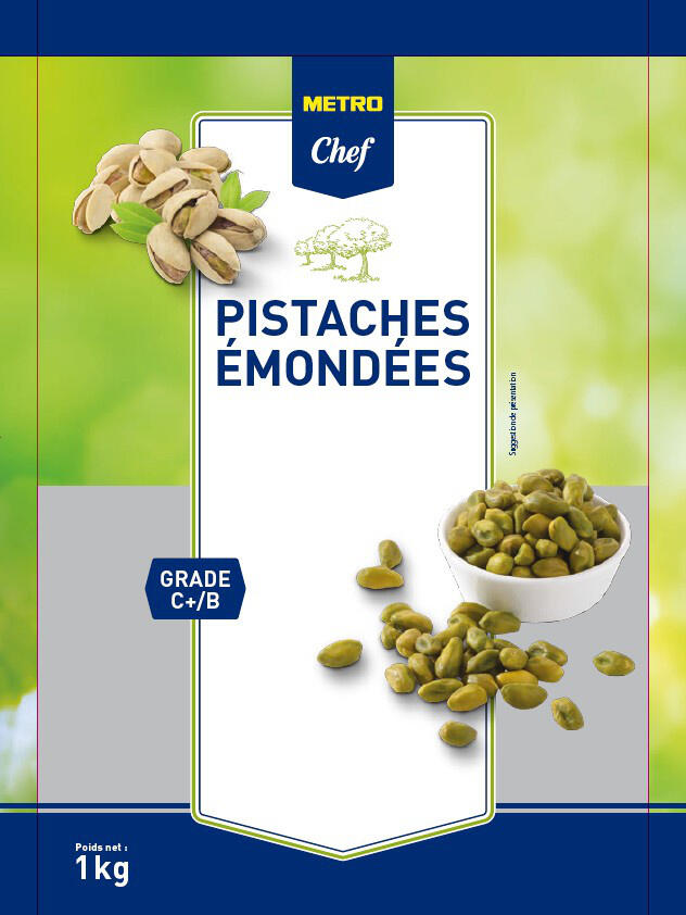 METRO Chef Pistache émondée Grade C+/B sachet 1 kg