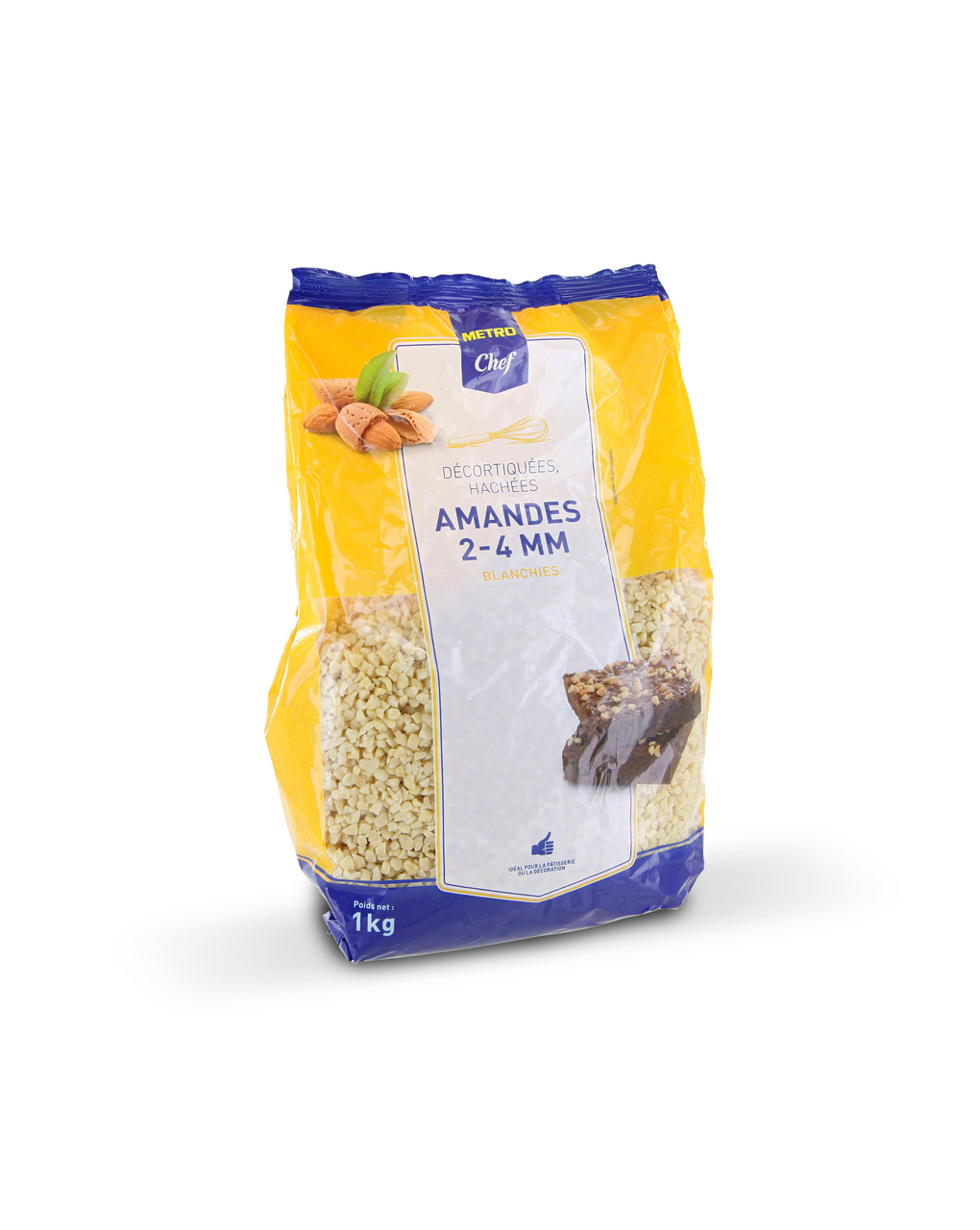 METRO Chef Amande blanchie hachée 2-4 mm 1 kg
