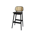 Reverdy Chaise haute trendy wengé PVC