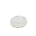 Reverdy Plateau marbre rond laiton 60 cm