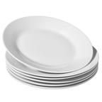 aro Assiette plate ailes blanc 27 cm x 6