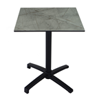 PRO LOISIRS Table Cesar gris 70 x 70 cm