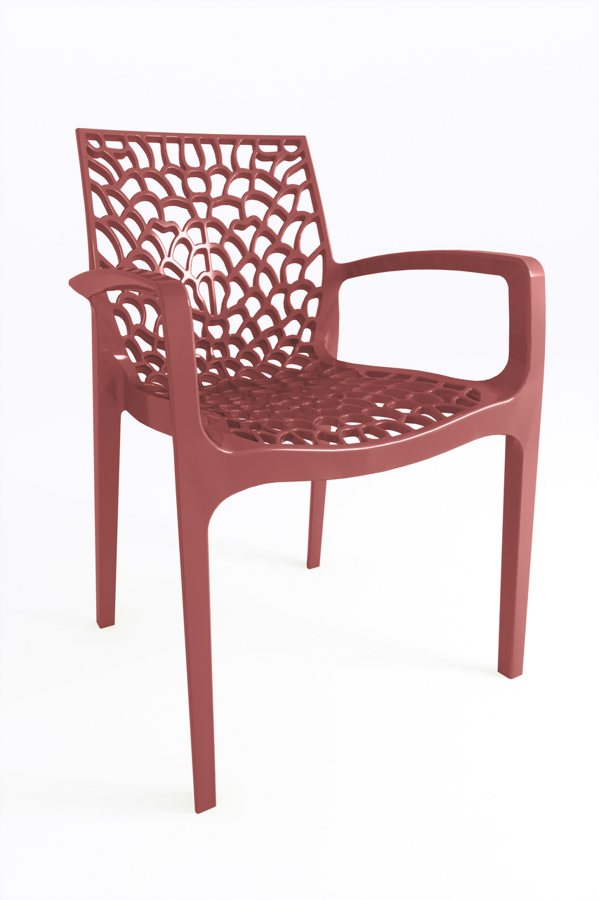 GRAND SOLEIL Fauteuil Saphir en résine marsala