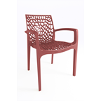 GRAND SOLEIL Fauteuil Saphir en résine marsala