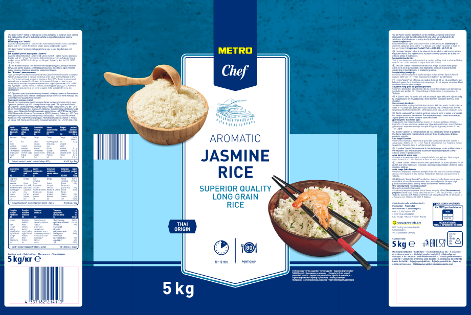 METRO Chef Riz long Jasmin 5 kg