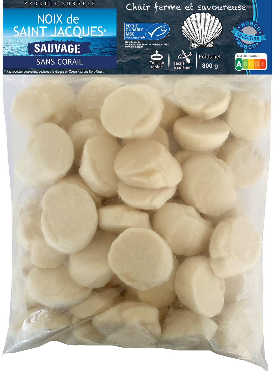 Noix de Saint Jacques MSC sans corail 20/30 sachet 800g