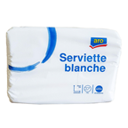 aro Serviette ouate 1 pli blanc 29 x 29 cm x 400 