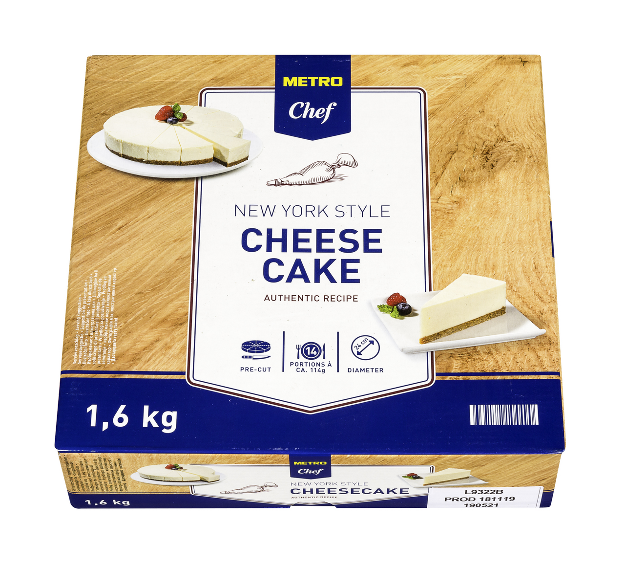 METRO Chef Cheesecake New York Style 1.6 kg