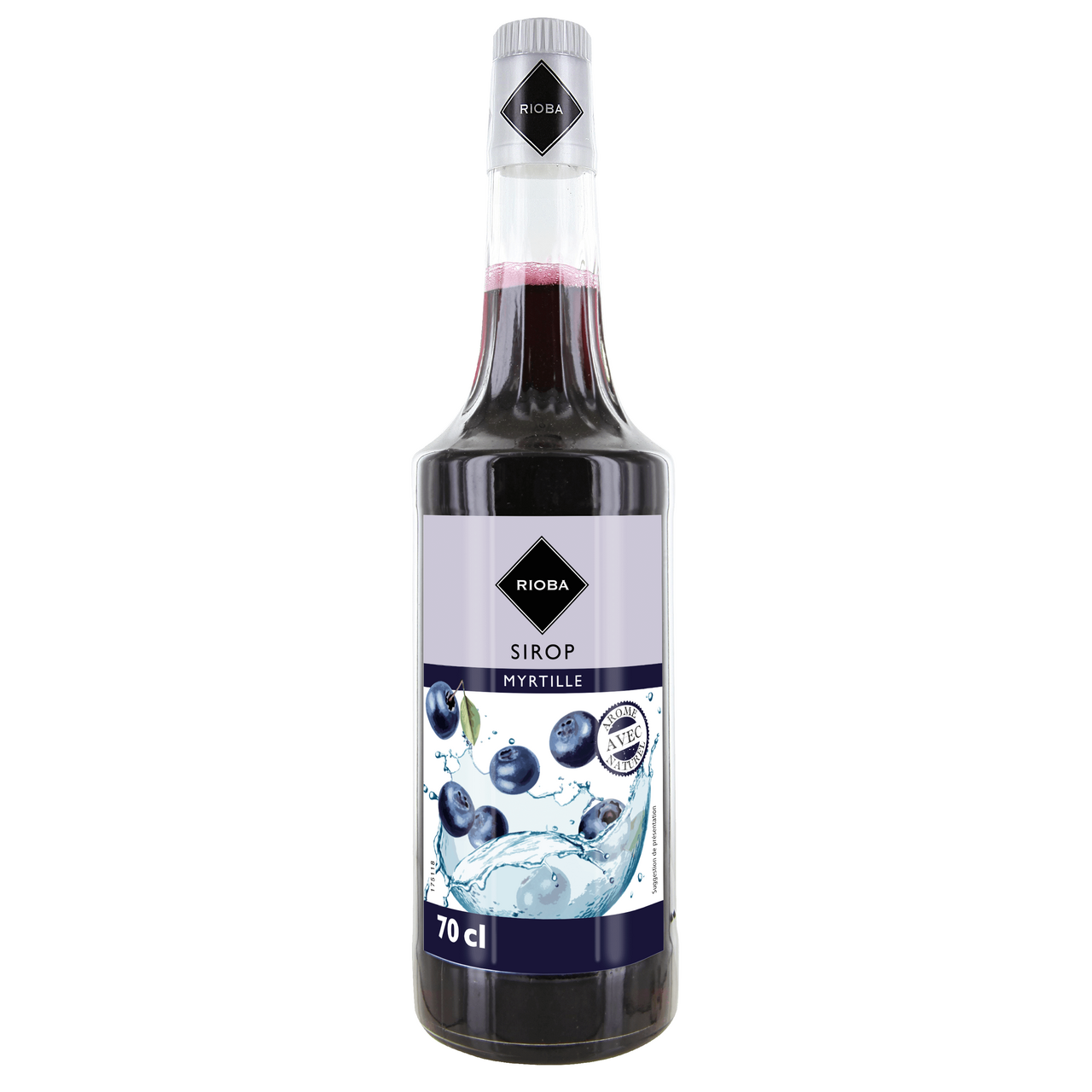 RIOBA Sirop de myrtille 70 cl verre perdu