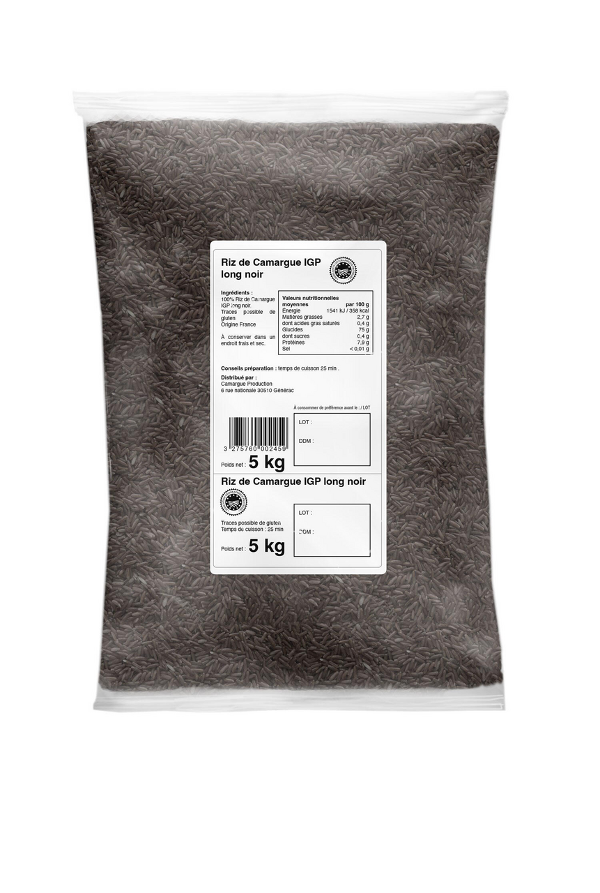 Riz long complet noir IGP 5 kg