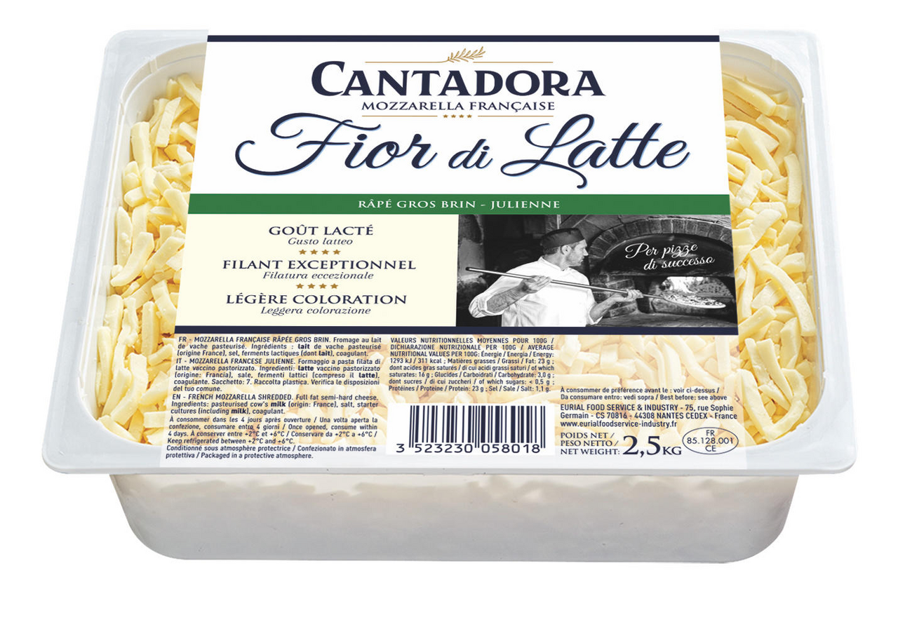 Cantadora Mozzarella Fior di latte 2.5 kg