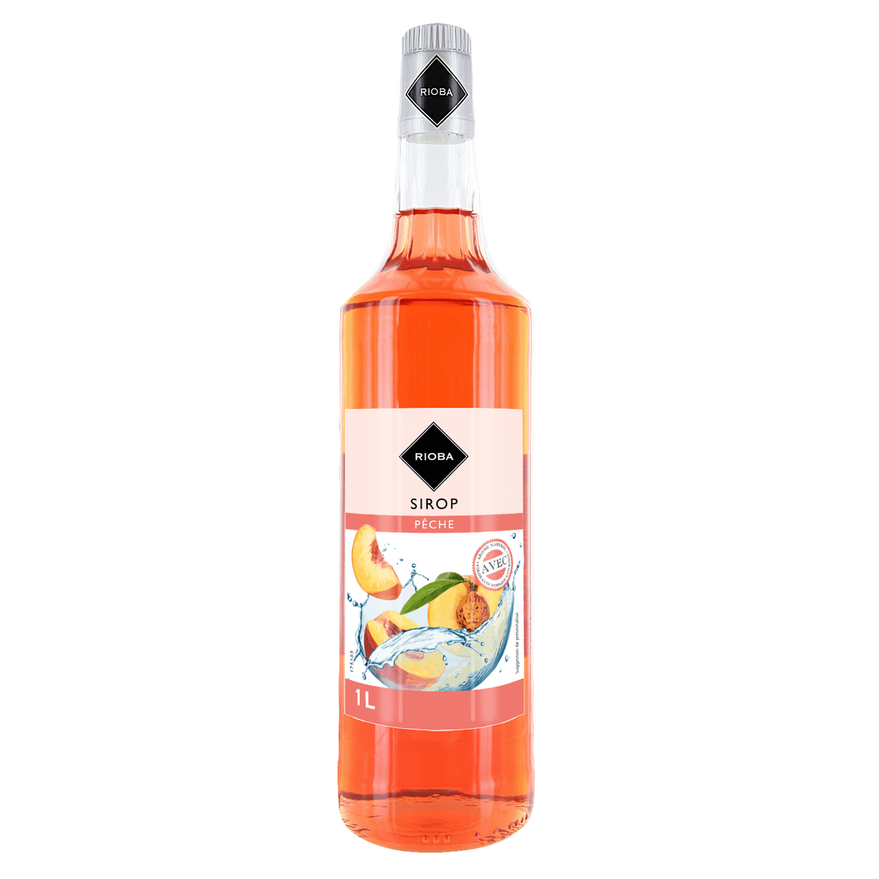 RIOBA Sirop de Pêche 1 L verre perdu