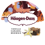 Häagen-Dazs Crème glacée Minicup Vanilla Caramel Brownie 95 ml