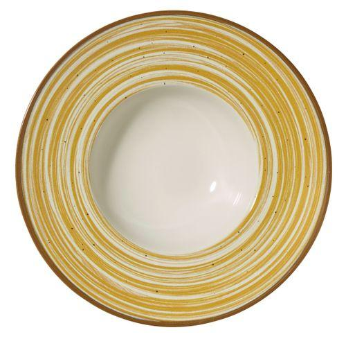 METRO PROFESSIONAL Assiette pâte Madleen x 6 jaune 28cm 