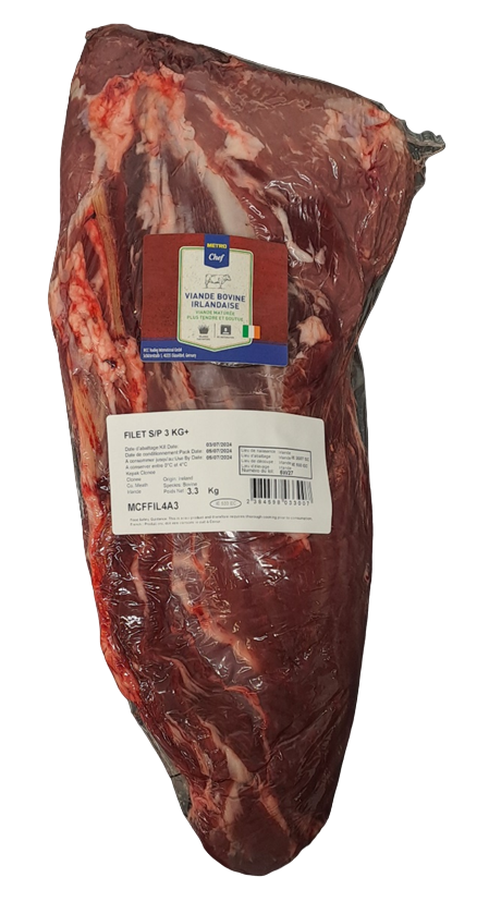 METRO Chef Filet semi paré Viande Bovine Irlandaise 