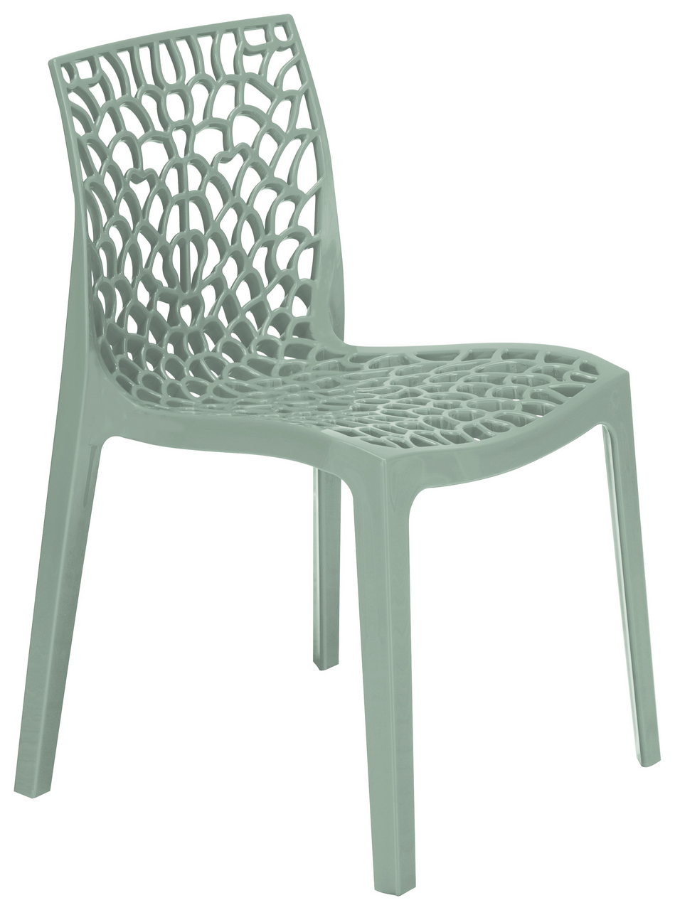 GRAND SOLEIL Chaise Maurage en resine Saphir vert