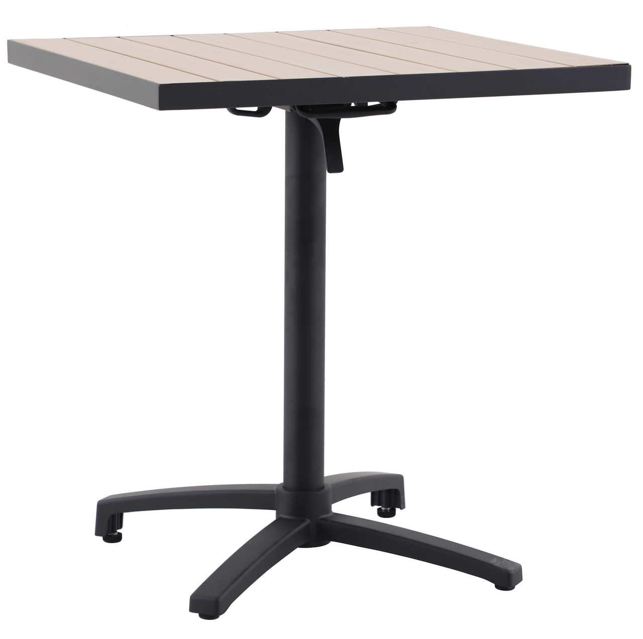METRO PROFESSIONAL Table rabattable en aluminium 70 x 70 cm