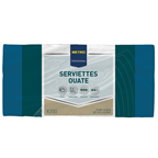 METRO PROFESSIONAL Serviette ouate 2 plis bleu 30 x 29 cm x 200