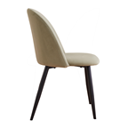 Mobiliara Chaise Eva velours vert clair