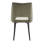 Mobiliara Chaise Sylvie velours vert clair