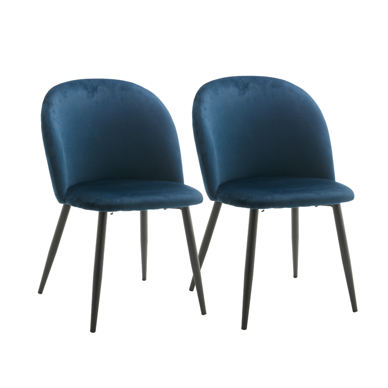 METRO PROFESSIONAL Chaise Eva II bleu X 2