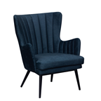 METRO PROFESSIONAL Fauteuil Navari bleu