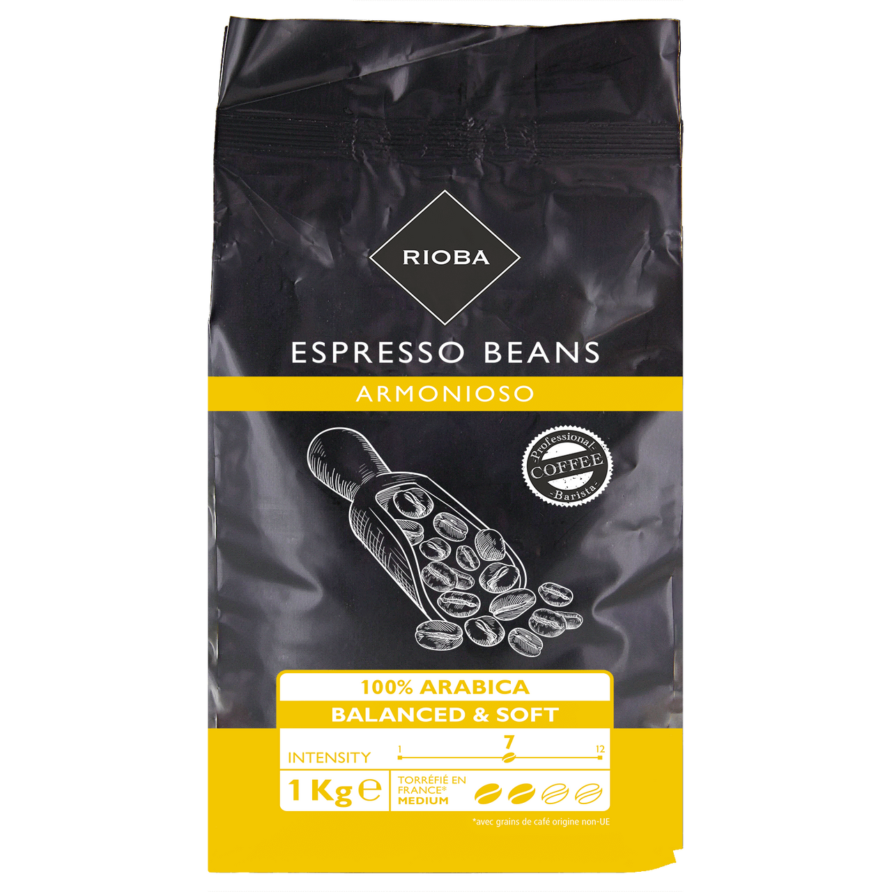 RIOBA Café en grain Armonisio pur arabica 1 kg