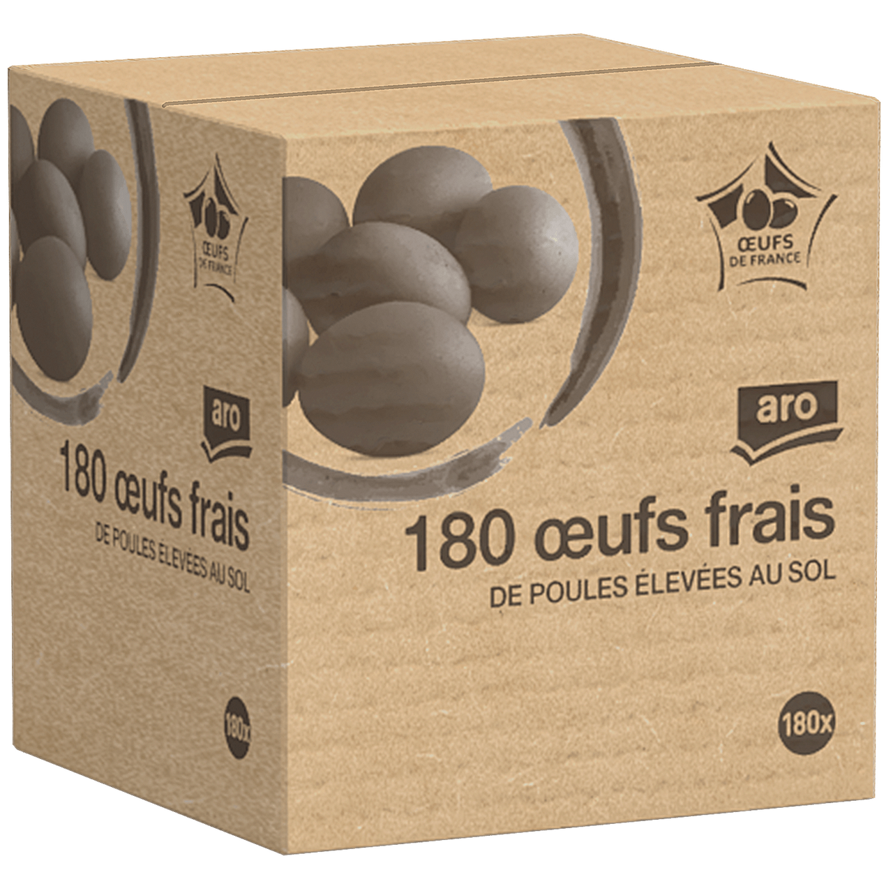 aro 180 Oeufs calibre moyen sol