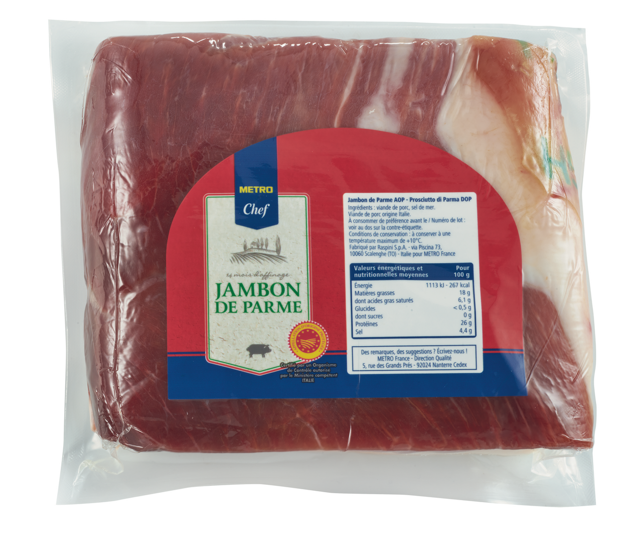 METRO Chef Bloc de jambon de Parme 